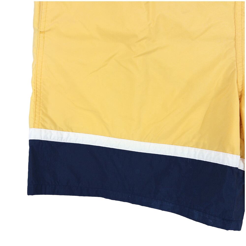 Nautica Swim Trunks Mens M Yellow Navy Colorblock VTG Y2K Board Shorts Lined - Picture 6 of 12